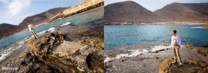 Fotografía en cabo de Gata Almería para reportaje de comunión