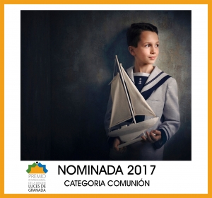 Foto nominada a la mejor fotografía de comunión de 2017 en los premios internacionales de la Luces de Granada